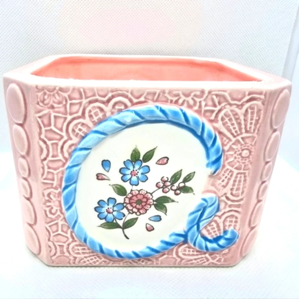 Inarco Newborn Baby Planter Vase ABCD Japan CB-2048 Alphabet
